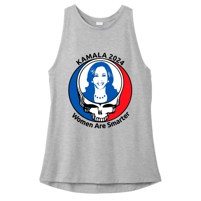 Tiffany Kamala 2024 Women Are Smarter Limited Ladies Tri-Blend Wicking Tank