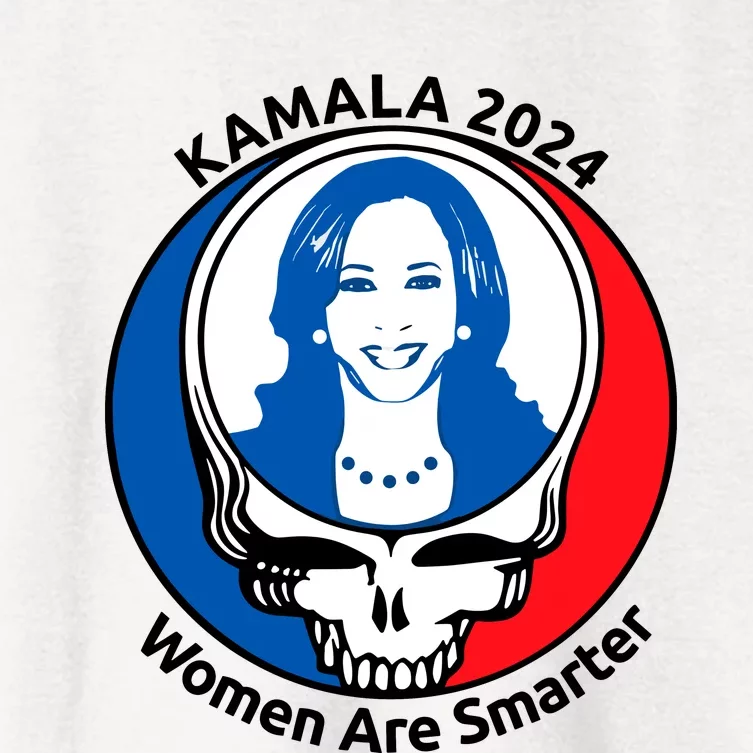 Tiffany Kamala 2024 Women Are Smarter Limited Women's Crop Top Tee