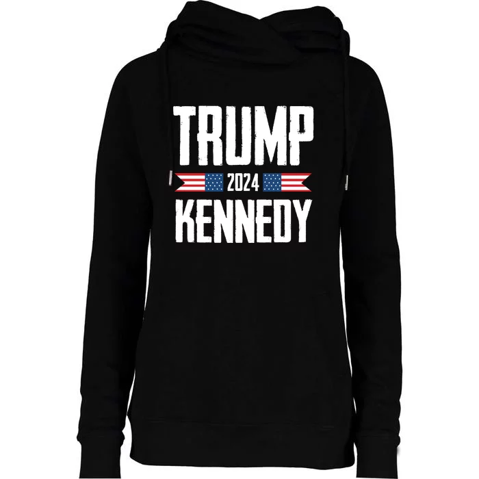 Trump Kennedy 2024 Rfk Jr Womens Funnel Neck Pullover Hood