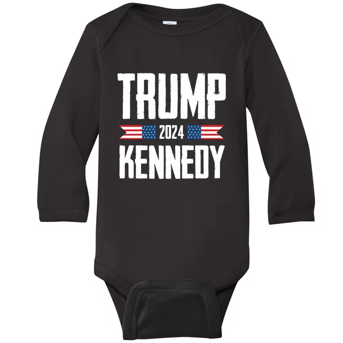 Trump Kennedy 2024 Rfk Jr Baby Long Sleeve Bodysuit