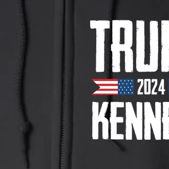 Trump Kennedy 2024 Rfk Jr Full Zip Hoodie