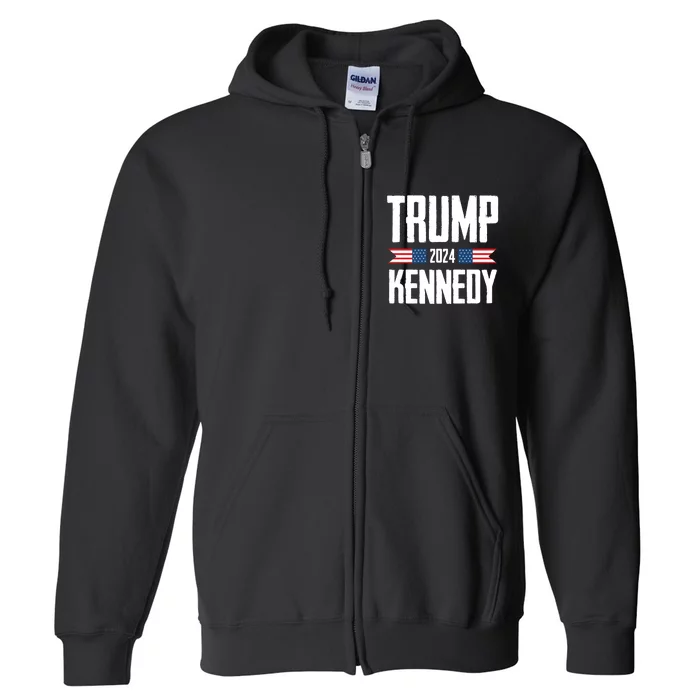 Trump Kennedy 2024 Rfk Jr Full Zip Hoodie