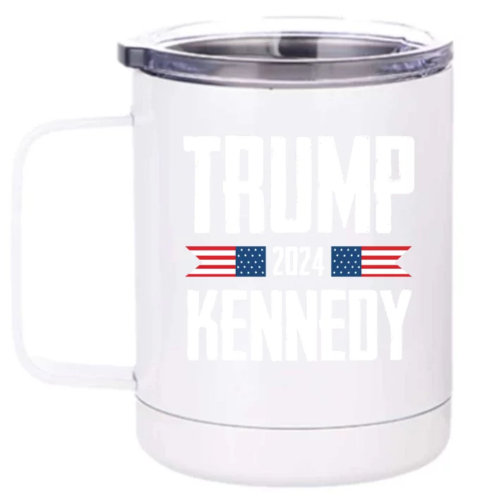 Trump Kennedy 2024 Rfk Jr Front & Back 12oz Stainless Steel Tumbler Cup