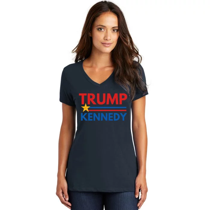 Trump Kennedy 2024 Election Year Women's V-Neck T-Shirt