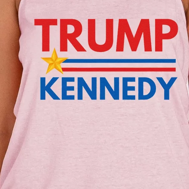 Trump Kennedy 2024 Election Year Women's Knotted Racerback Tank