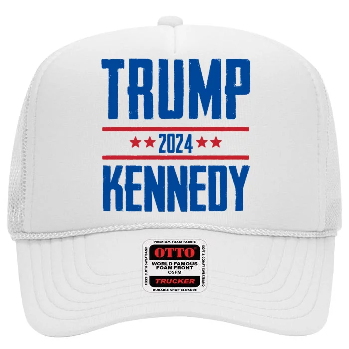 Trump Kennedy 2024 Rfk Jr High Crown Mesh Trucker Hat