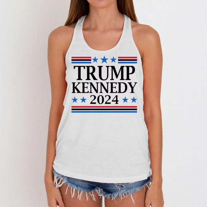 Trump Kennedy 2024 Pro Republican Eleciton Women's Knotted Racerback Tank