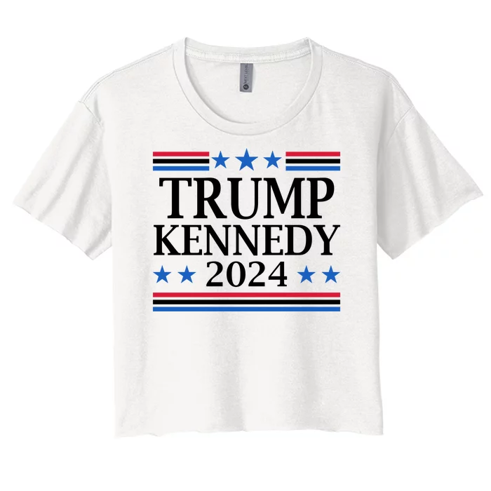 Trump Kennedy 2024 Pro Republican Eleciton Women's Crop Top Tee