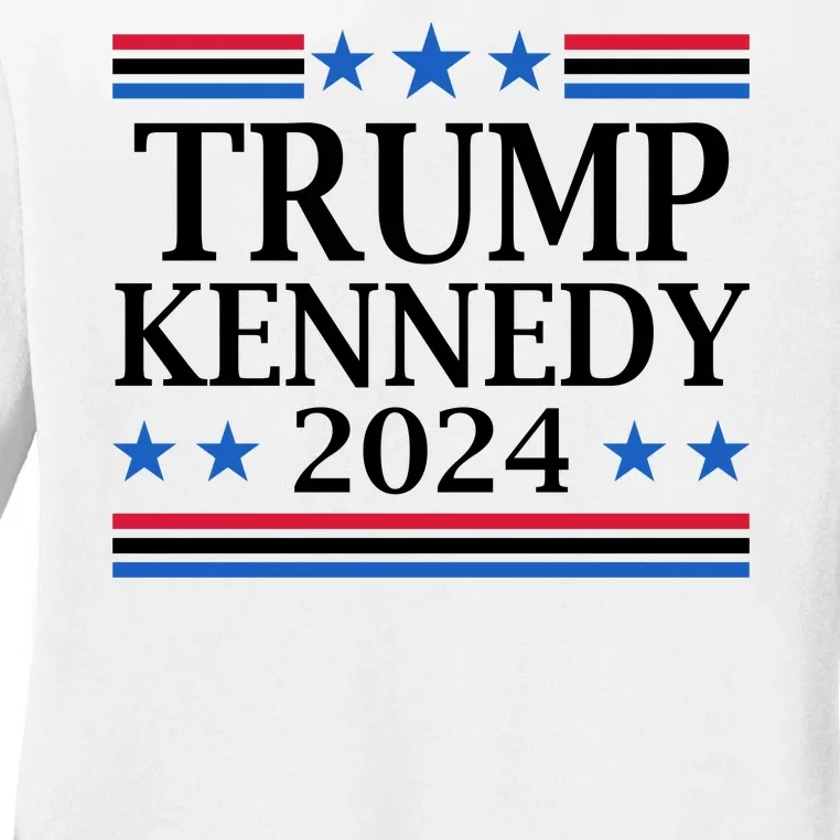 Trump Kennedy 2024 Pro Republican Eleciton Ladies Long Sleeve Shirt