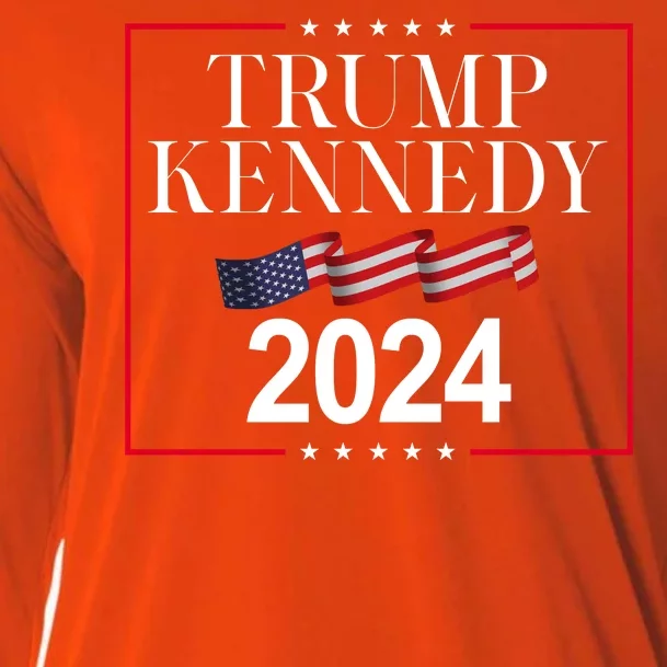 Trump Kennedy 2024 Usa Flag Election Cooling Performance Long Sleeve Crew