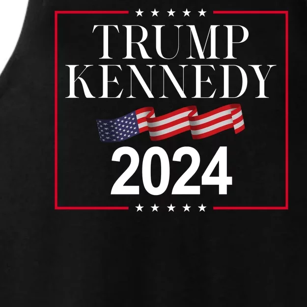 Trump Kennedy 2024 Usa Flag Election Ladies Tri-Blend Wicking Tank