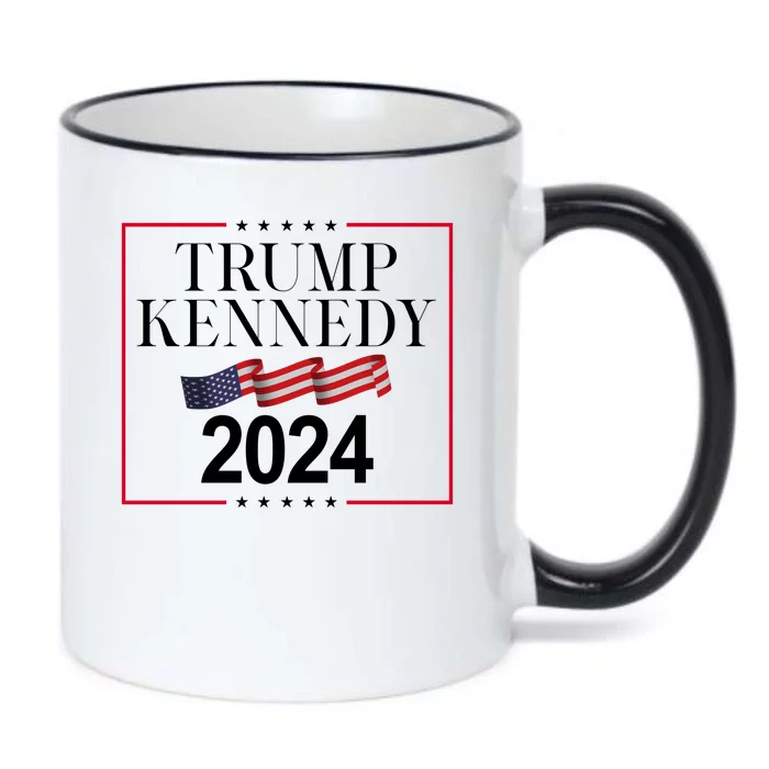 Trump Kennedy 2024 Usa Flag Election Black Color Changing Mug