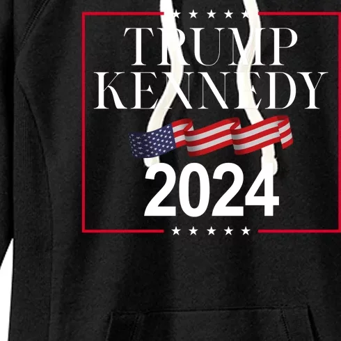 Trump Kennedy 2024 Usa Flag Election Women's Fleece Hoodie