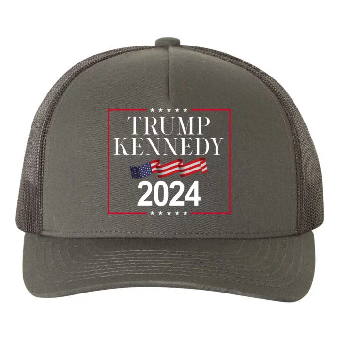 Trump Kennedy 2024 Usa Flag Election Yupoong Adult 5-Panel Trucker Hat