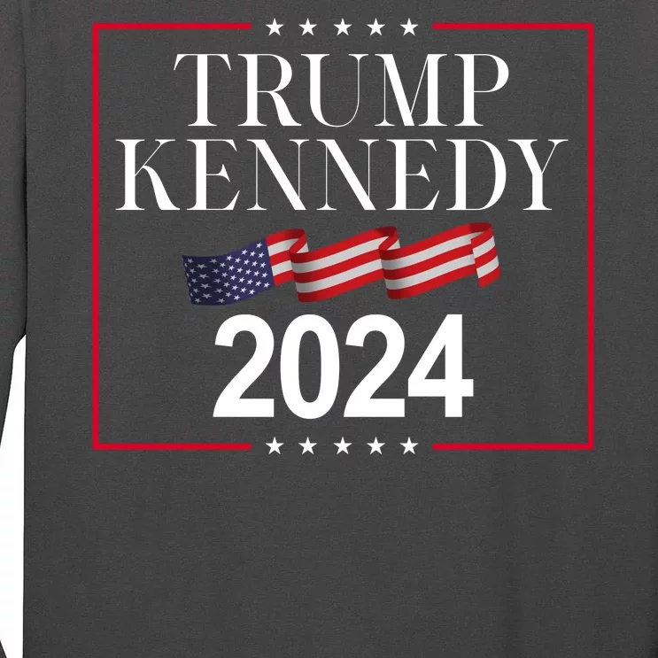 Trump Kennedy 2024 Usa Flag Election Tall Long Sleeve T-Shirt