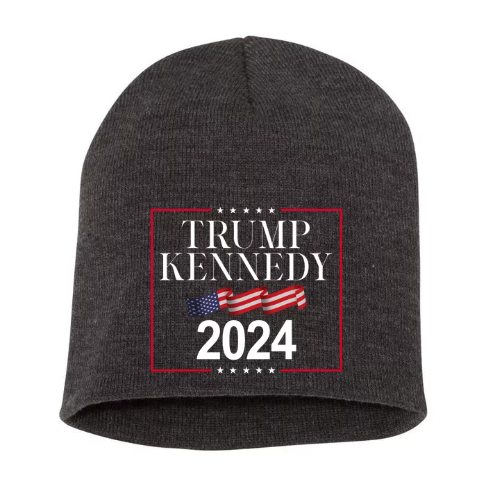 Trump Kennedy 2024 Usa Flag Election Short Acrylic Beanie