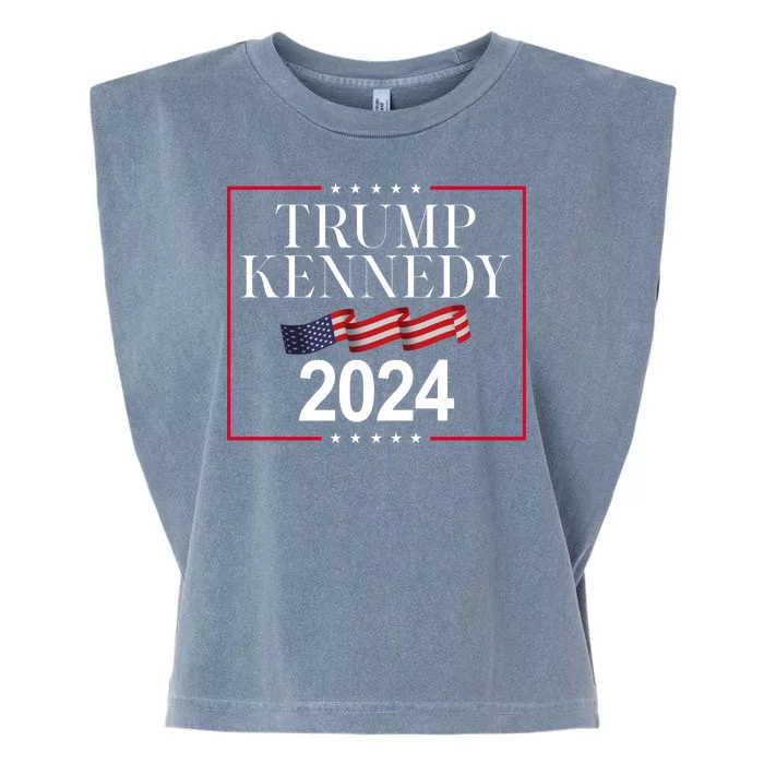 Trump Kennedy 2024 Usa Flag Election Garment-Dyed Women's Muscle Tee