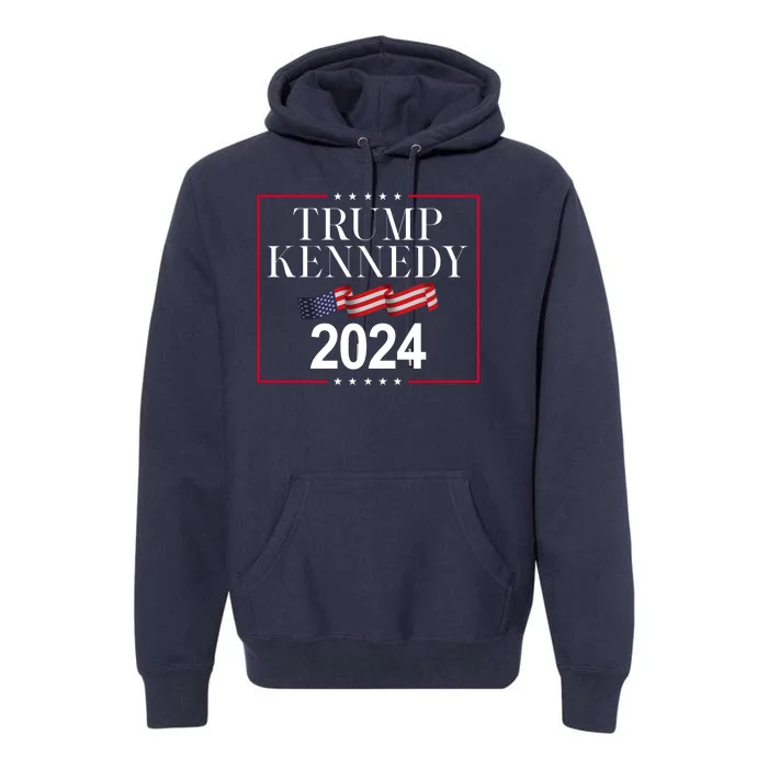 Trump Kennedy 2024 Usa Flag Election Premium Hoodie