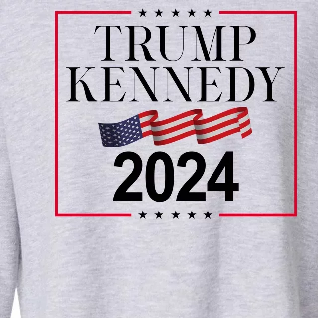 Trump Kennedy 2024 Usa Flag Election Cropped Pullover Crew