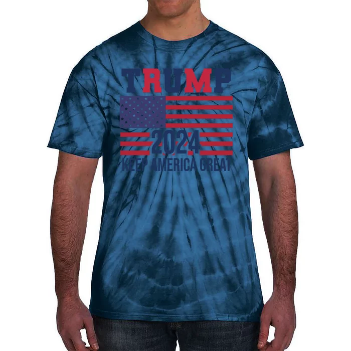 Trump Keep America Great 2024 Election Tie-Dye T-Shirt