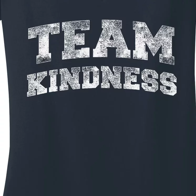 Team Kindness Anti Bullying Awareness Unity Day Orange Women's V-Neck T-Shirt