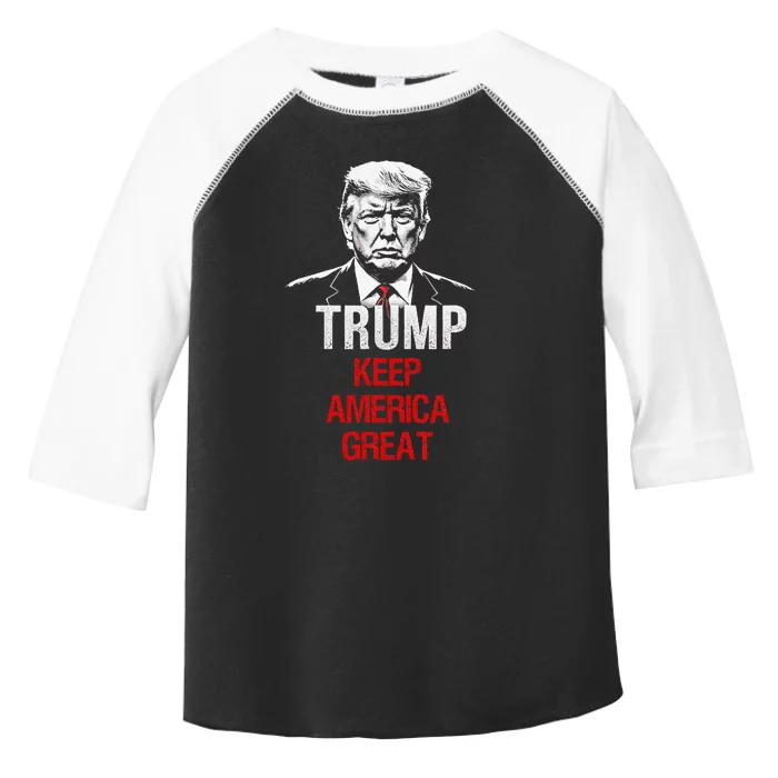 Trump Keep America Great American President Trump Toddler Fine Jersey T-Shirt