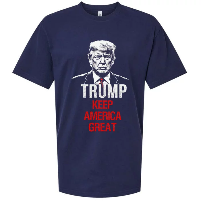 Trump Keep America Great American President Trump Sueded Cloud Jersey T-Shirt