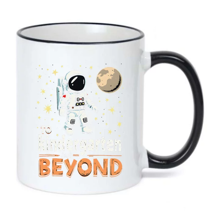 To Kindergarten And Beyond Astronaut Back To School Black Color Changing Mug