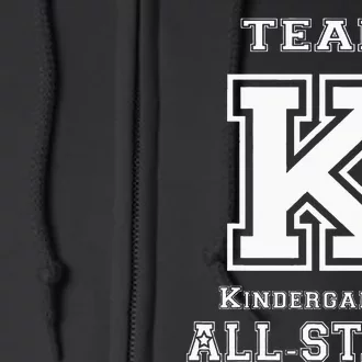 Team Kindergarten All Stars Sport Jersey Full Zip Hoodie