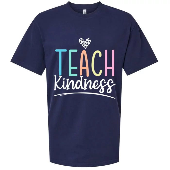 Teach Kindness Be Kind Inspirational Motivational Gift Sueded Cloud Jersey T-Shirt