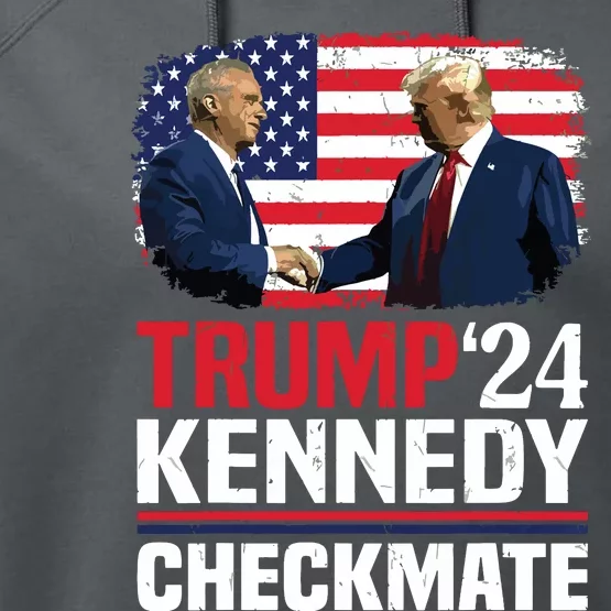 Trump Kennedy Checkmate 2024 Vote For Trump And Kennedy Performance Fleece Hoodie