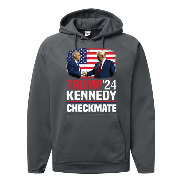 Trump Kennedy Checkmate 2024 Vote For Trump And Kennedy Performance Fleece Hoodie