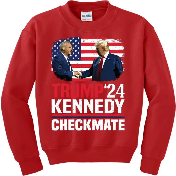 Trump Kennedy Checkmate 2024 Vote For Trump And Kennedy Kids Sweatshirt