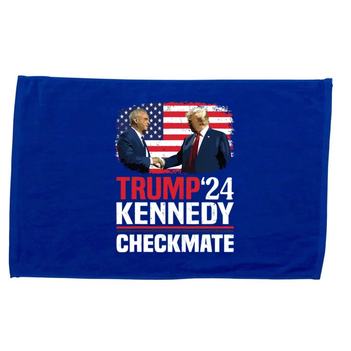 Trump Kennedy Checkmate 2024 Vote For Trump And Kennedy Microfiber Hand Towel