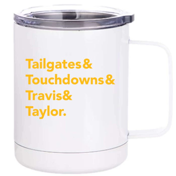 Travis&Taylorr Kansas City Football Front & Back 12oz Stainless Steel Tumbler Cup