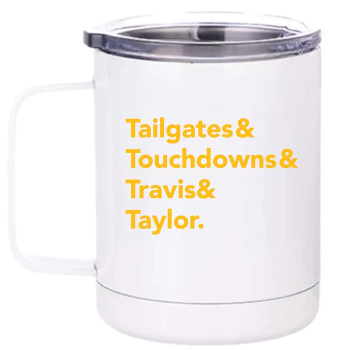 Travis&Taylorr Kansas City Football Front & Back 12oz Stainless Steel Tumbler Cup