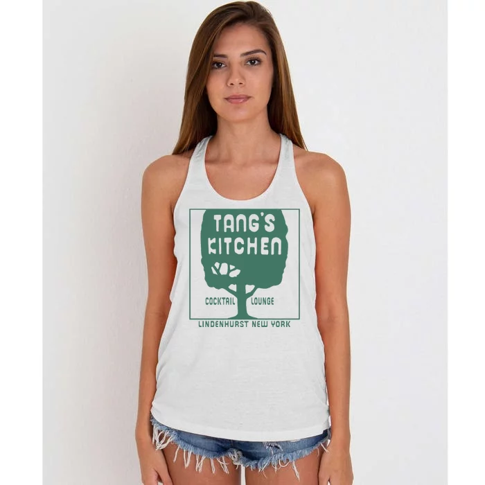 Tangs Kitchen Cocktail Lounge Lindenhurst New York Women's Knotted Racerback Tank