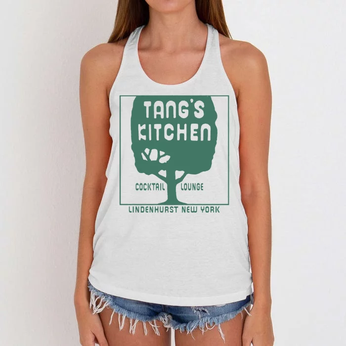 Tangs Kitchen Cocktail Lounge Lindenhurst New York Women's Knotted Racerback Tank