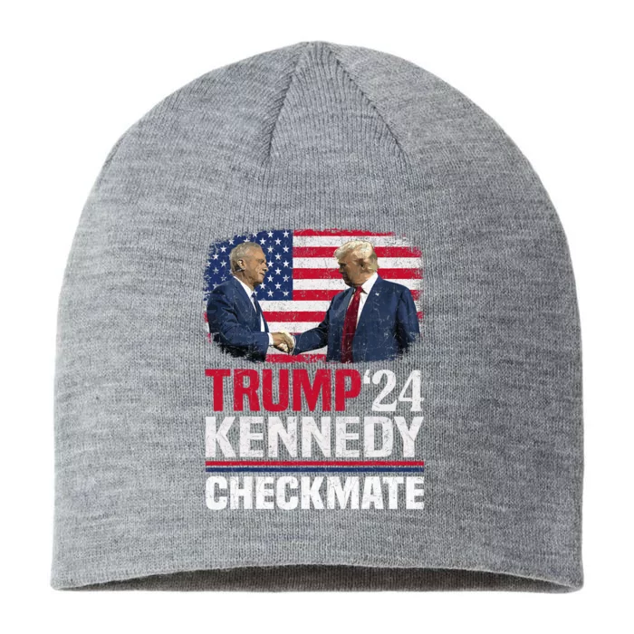 Trump Kennedy Checkmate 2024 Vote For Trump And Kennedy 8 1/2in Sustainable Knit Beanie