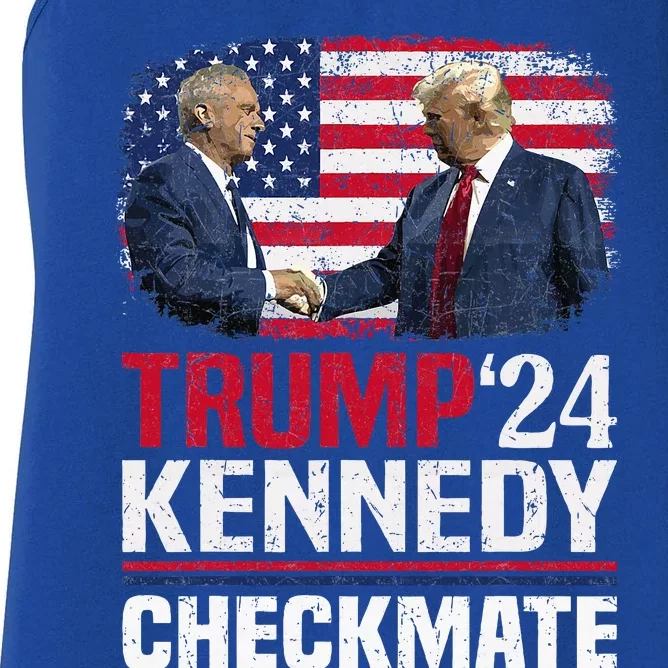 Trump Kennedy Checkmate 2024 Women's Racerback Tank