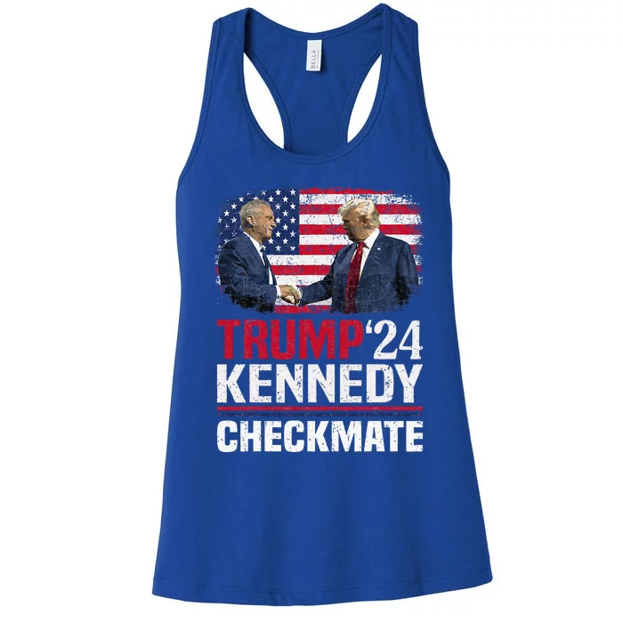 Trump Kennedy Checkmate 2024 Women's Racerback Tank