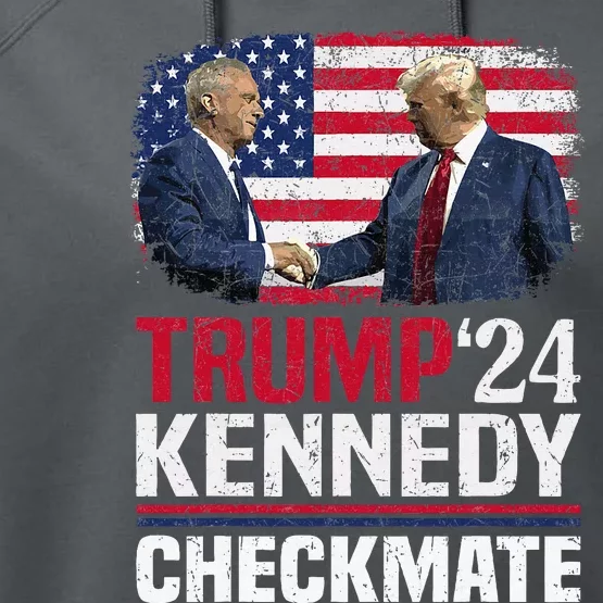 Trump Kennedy Checkmate 2024 Performance Fleece Hoodie