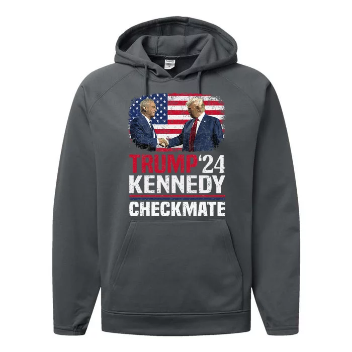 Trump Kennedy Checkmate 2024 Performance Fleece Hoodie