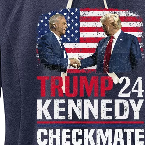 Trump Kennedy Checkmate 2024 Women's Fleece Hoodie