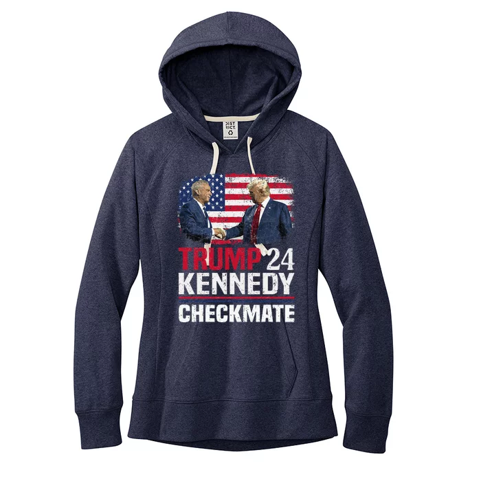 Trump Kennedy Checkmate 2024 Women's Fleece Hoodie