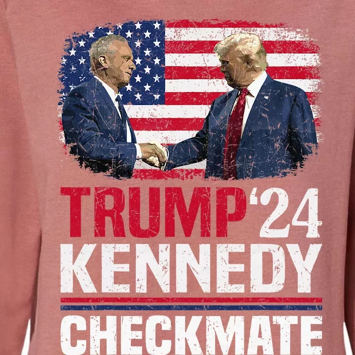 Trump Kennedy Checkmate 2024 Womens California Wash Sweatshirt