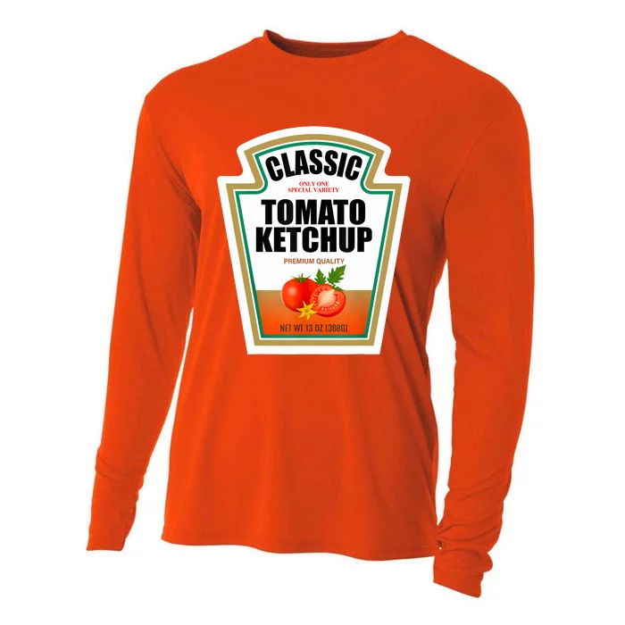 Tomato Ketchup Condiment Group Halloween Costume Cooling Performance Long Sleeve Crew