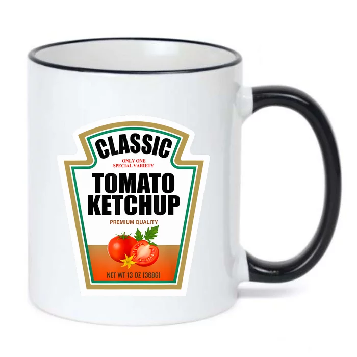 Tomato Ketchup Condiment Group Halloween Costume Black Color Changing Mug