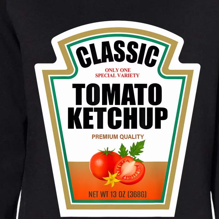 Tomato Ketchup Condiment Group Halloween Costume Womens California Wash Sweatshirt