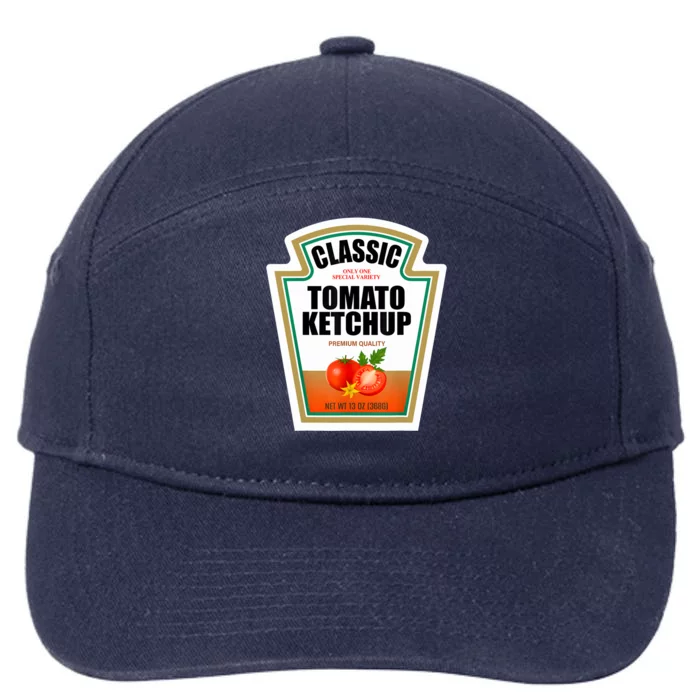 Tomato Ketchup Condiment Group Halloween Costume 7-Panel Snapback Hat